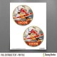 Planes Fire and Rescue Birthday Circle Labels 